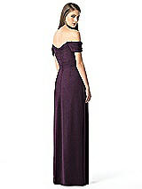 Rear View Thumbnail - Aubergine Silver Dessy Shimmer Bridesmaid Dress 2844LS