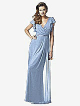 Front View Thumbnail - Cloudy Silver Dessy Shimmer Bridesmaid Dress 2874LS