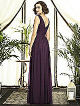 Alt View 2 Thumbnail - Aubergine Silver Dessy Shimmer Bridesmaid Dress 2894LS