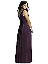 Rear View Thumbnail - Aubergine Silver Dessy Shimmer Bridesmaid Dress 2894LS
