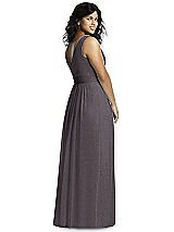 Rear View Thumbnail - Stormy Silver Dessy Shimmer Bridesmaid Dress 2894LS