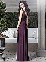 Rear View Thumbnail - Aubergine Silver Dessy Shimmer Bridesmaid Dress 2907LS