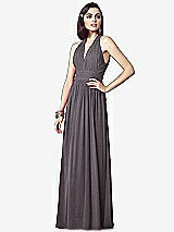 Front View Thumbnail - Stormy Silver Dessy Shimmer Bridesmaid Dress 2908LS
