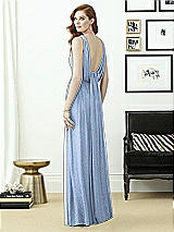 Rear View Thumbnail - Cloudy Silver Dessy Shimmer Bridesmaid Dress 2955LS