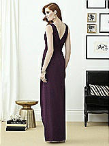 Rear View Thumbnail - Aubergine Silver Dessy Shimmer Bridesmaid Dress 2958LS