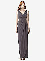 Front View Thumbnail - Stormy Silver Dessy Shimmer Bridesmaid Dress 2958LS