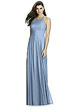 Front View Thumbnail - Cloudy Silver Dessy Shimmer Bridesmaid Dress 2988LS