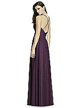 Rear View Thumbnail - Aubergine Silver Dessy Shimmer Bridesmaid Dress 2988LS
