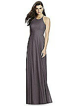 Front View Thumbnail - Stormy Silver Dessy Shimmer Bridesmaid Dress 2988LS