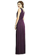 Rear View Thumbnail - Aubergine Silver Dessy Shimmer Bridesmaid Dress 3005LS