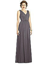 Front View Thumbnail - Stormy Silver Dessy Shimmer Bridesmaid Dress 3005LS