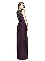 Rear View Thumbnail - Aubergine Silver Dessy Shimmer Bridesmaid Dress 3025LS