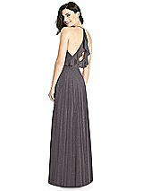 Front View Thumbnail - Stormy Silver Dessy Shimmer Bridesmaid Dress 3021LS