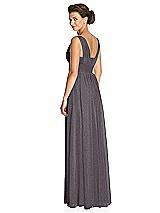 Rear View Thumbnail - Stormy Silver Dessy Shimmer Bridesmaid Dress 3026LS