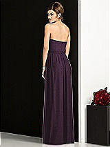 Rear View Thumbnail - Aubergine Silver After Six Shimmer Bridesmaid Dress 6678LS