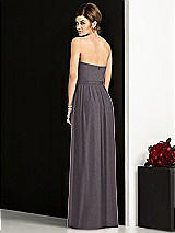 Rear View Thumbnail - Stormy Silver After Six Shimmer Bridesmaid Dress 6678LS