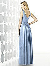 Rear View Thumbnail - Cloudy Silver After Six Shimmer Bridesmaid Dress 6727LS