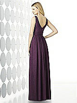 Rear View Thumbnail - Aubergine Silver After Six Shimmer Bridesmaid Dress 6727LS