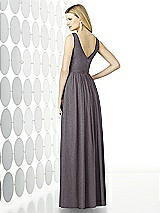 Rear View Thumbnail - Stormy Silver After Six Shimmer Bridesmaid Dress 6727LS