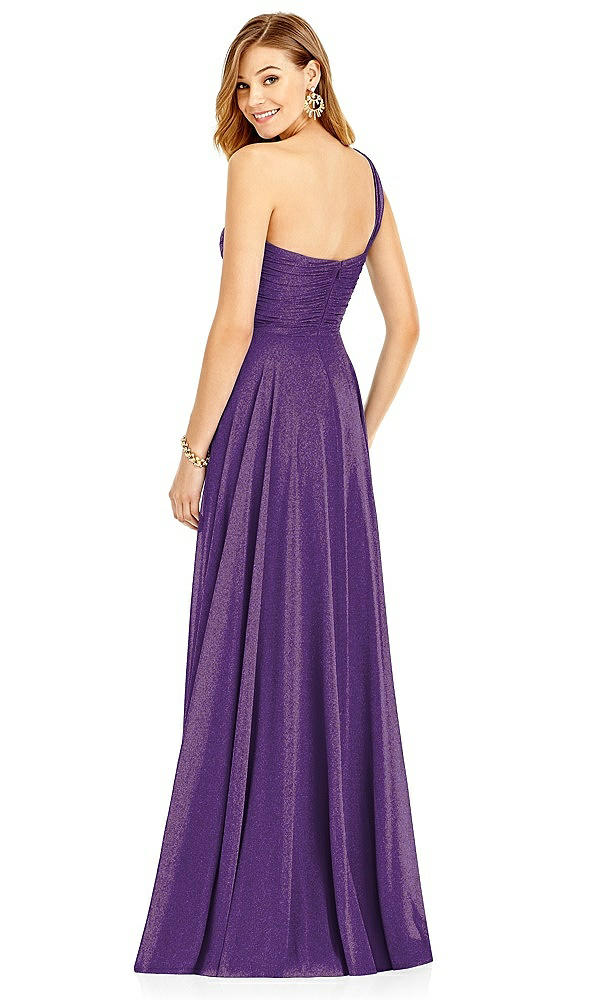 Back View - Majestic Gold After Six Shimmer Bridesmaid Dress 6751LS