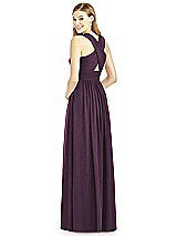 Rear View Thumbnail - Aubergine Silver After Six Shimmer Bridesmaid Dress 6752LS