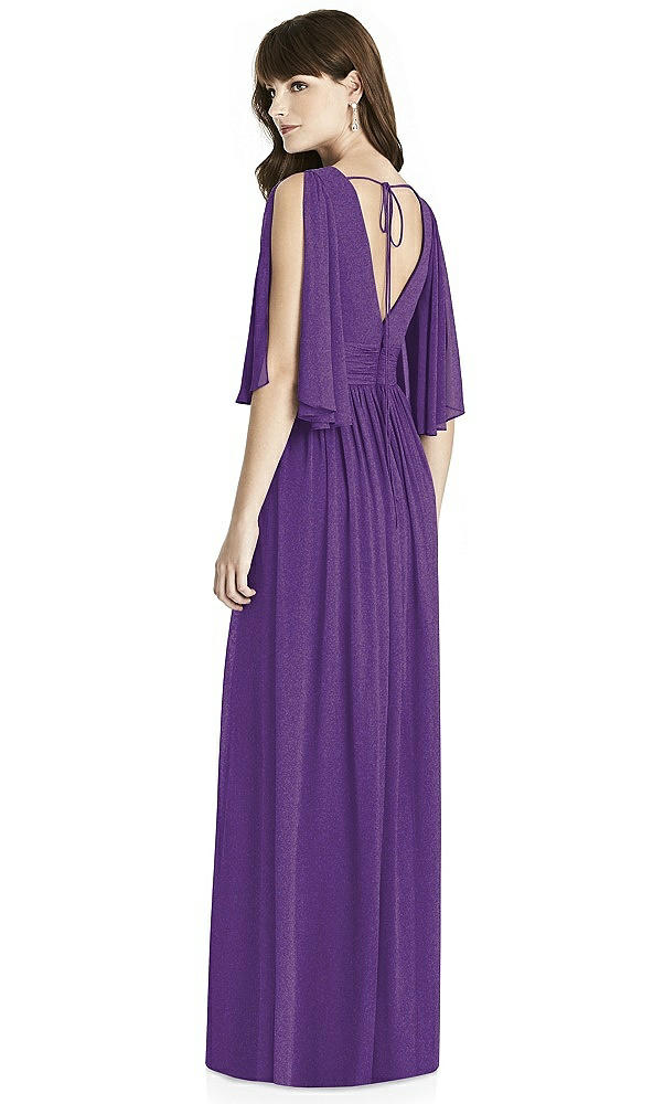 Back View - Majestic Gold After Six Shimmer Bridesmaid Dress 6777LS