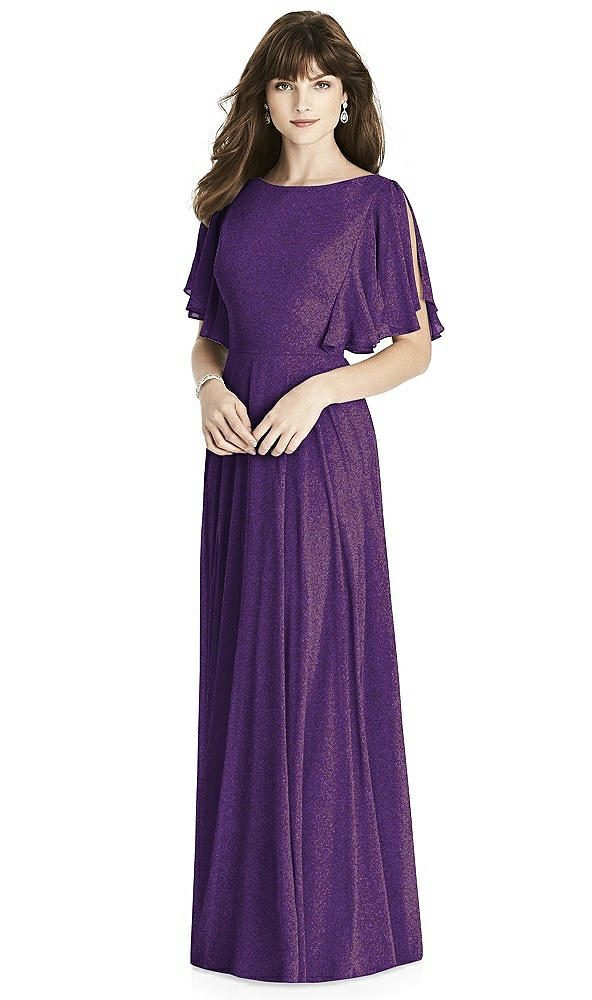 Front View - Majestic Gold After Six Shimmer Bridesmaid Dress 6778LS