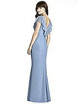 Rear View Thumbnail - Cloudy Silver After Six Shimmer Bridesmaid Dress 6779LS