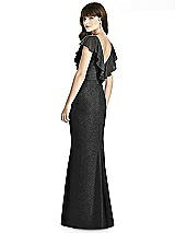 Rear View Thumbnail - Black Silver After Six Shimmer Bridesmaid Dress 6779LS