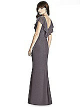 Rear View Thumbnail - Stormy Silver After Six Shimmer Bridesmaid Dress 6779LS