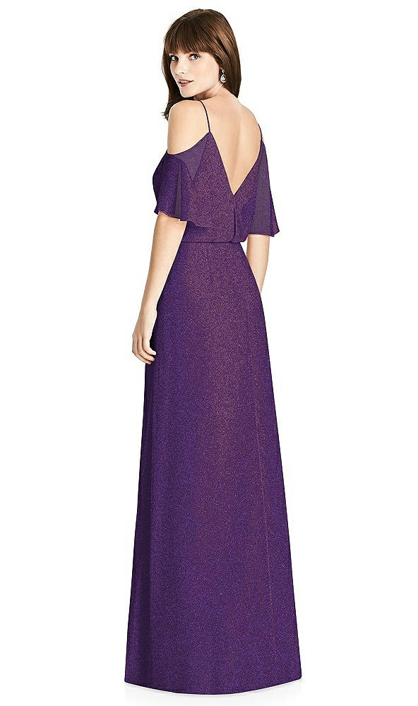 Back View - Majestic Gold After Six Shimmer Bridesmaid Dress 6781LS