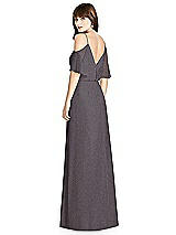 Rear View Thumbnail - Stormy Silver After Six Shimmer Bridesmaid Dress 6781LS