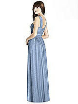 Rear View Thumbnail - Cloudy Silver After Six Shimmer Bridesmaid Dress 6785LS