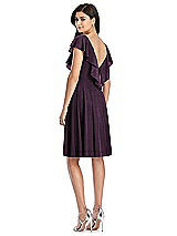 Rear View Thumbnail - Aubergine Silver After Six Shimmer Bridesmaid Dress 6796LS