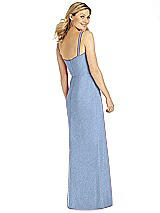Rear View Thumbnail - Cloudy Silver After Six Shimmer Bridesmaid Dress 6811LS