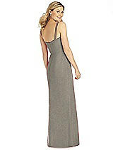 Rear View Thumbnail - Mocha Gold After Six Shimmer Bridesmaid Dress 6811LS