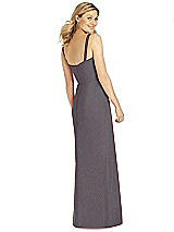 Rear View Thumbnail - Stormy Silver After Six Shimmer Bridesmaid Dress 6811LS