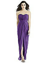 Front View Thumbnail - Majestic Gold Studio Design Shimmer Bridesmaid Dress 4523LS