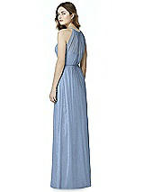 Rear View Thumbnail - Cloudy Silver Bella Bridesmaids Shimmer Dress BB100LS