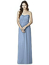 Front View Thumbnail - Cloudy Silver Bella Bridesmaids Shimmer Dress BB101LS
