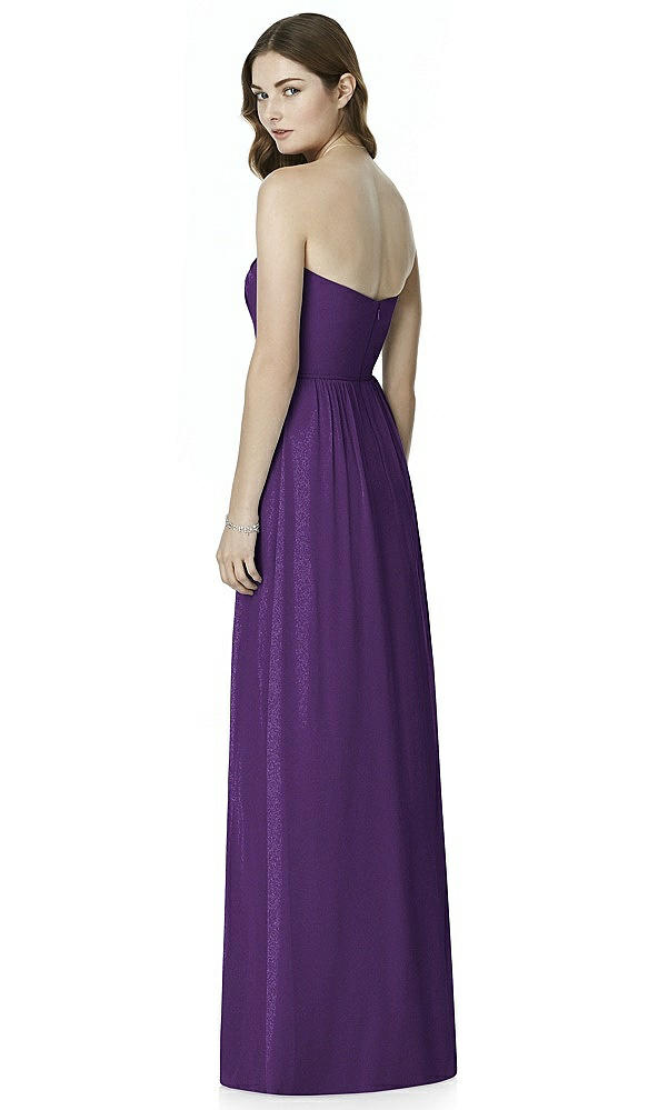 Back View - Majestic Gold Bella Bridesmaids Shimmer Dress BB101LS