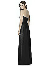 Rear View Thumbnail - Black Silver Bella Bridesmaids Shimmer Dress BB101LS