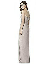 Rear View Thumbnail - Taupe Silver Bella Bridesmaids Dress BB102LS