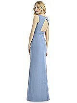 Rear View Thumbnail - Cloudy Silver Bella Bridesmaids Shimmer Dress BB113LS