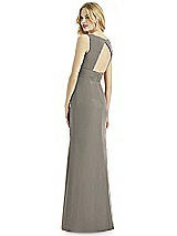 Rear View Thumbnail - Mocha Gold Bella Bridesmaids Shimmer Dress BB113LS