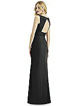 Rear View Thumbnail - Black Silver Bella Bridesmaids Shimmer Dress BB113LS