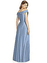 Rear View Thumbnail - Cloudy Silver Bella Bridesmaid Shimmer Dress BB123LS