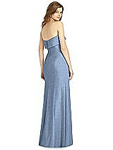 Rear View Thumbnail - Cloudy Silver Bella Bridesmaid Shimmer Dress BB124LS