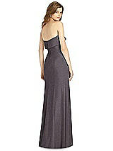 Rear View Thumbnail - Stormy Silver Bella Bridesmaid Shimmer Dress BB124LS