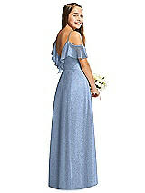 Rear View Thumbnail - Cloudy Silver Dessy Collection Junior Bridesmaid Dress JR548LS